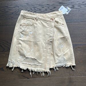 FREE PEOPLE DENIM SKIRT